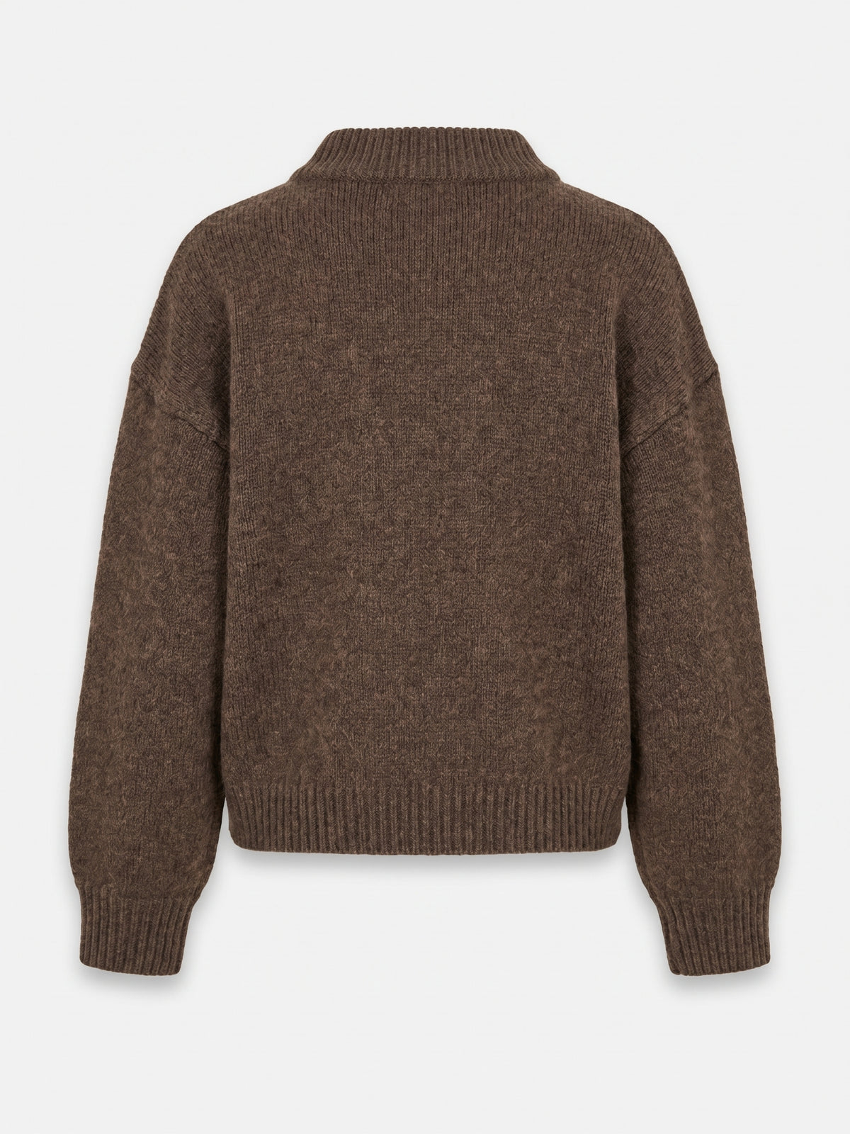 Teddy-Cardigan Braun - Hinten