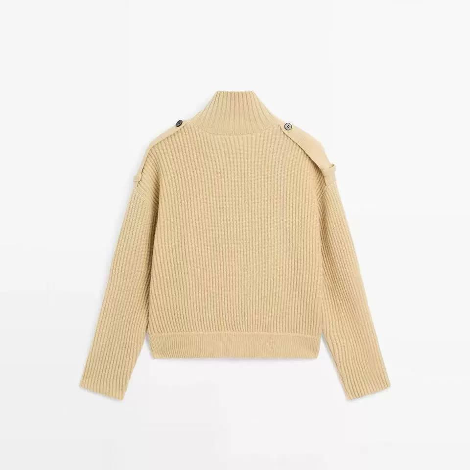 Teddy-Jacke Beige - Hinten