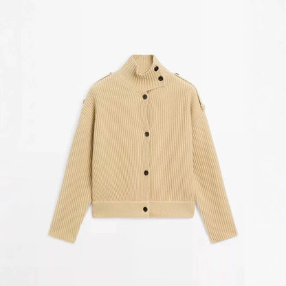 Teddy-Jacke Beige - Vorne