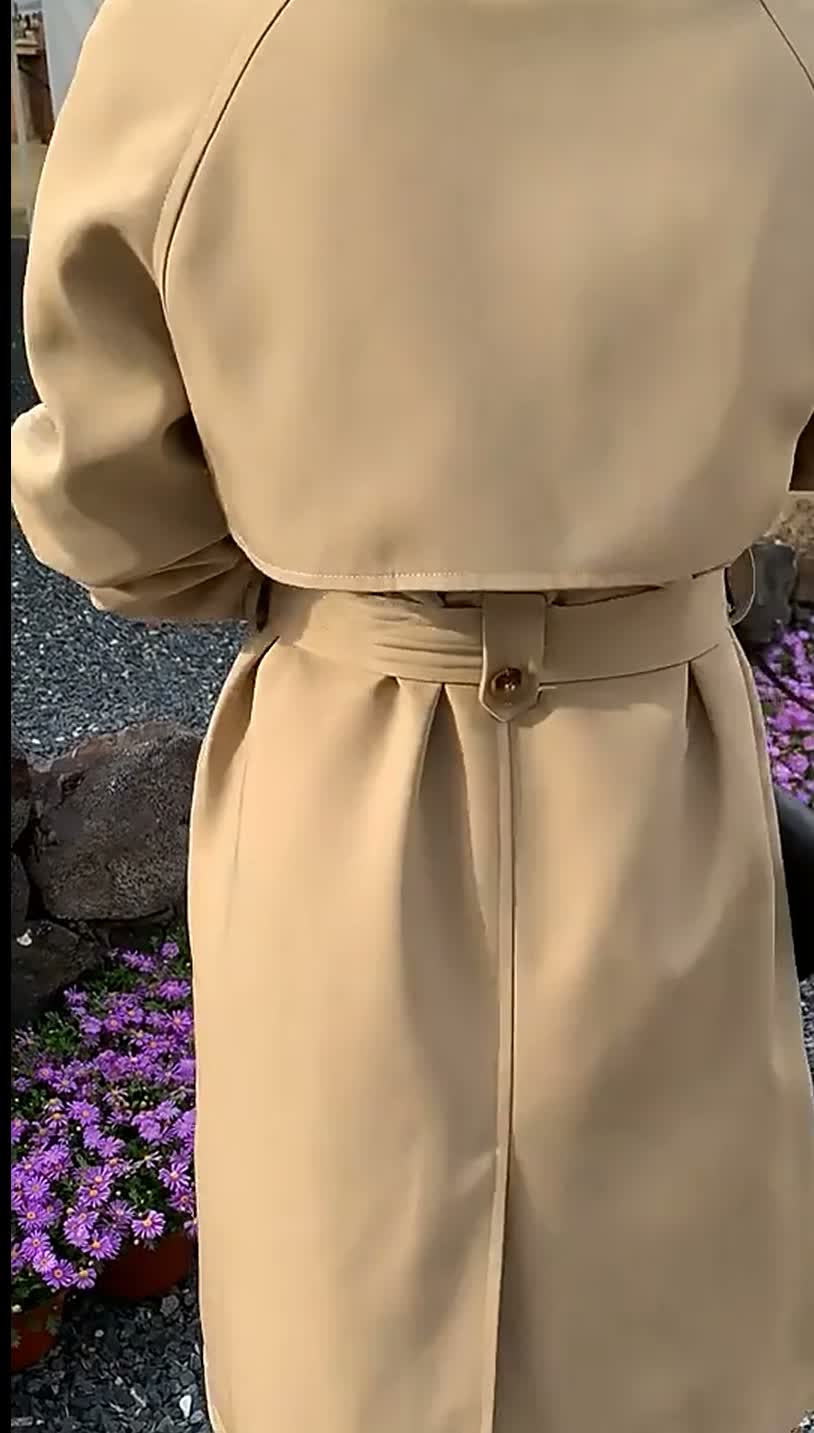 Auryn Trenchcoat Beige - Hinten